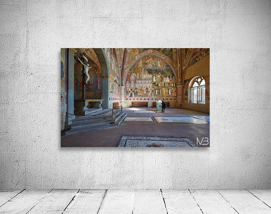 Visit to santa maria novella church in florence tuscany italy Wall Preview