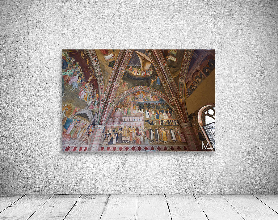 Painting on walls of Santa Maria Novella church in Florence Tusc Wall Preview