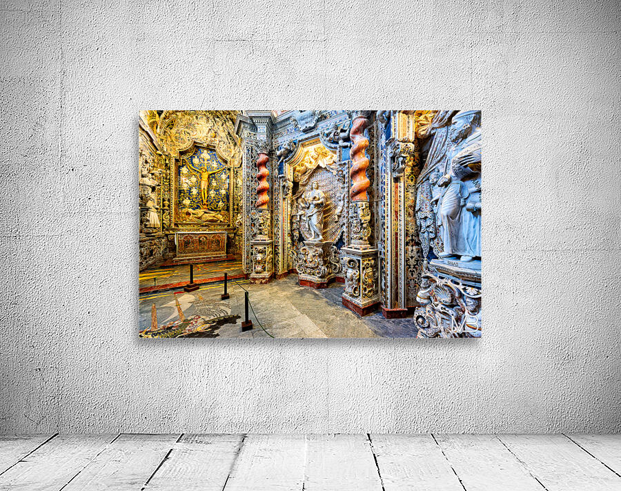 Explore the details of the Crucifix chapel in Monreale Sicily  Wall Preview