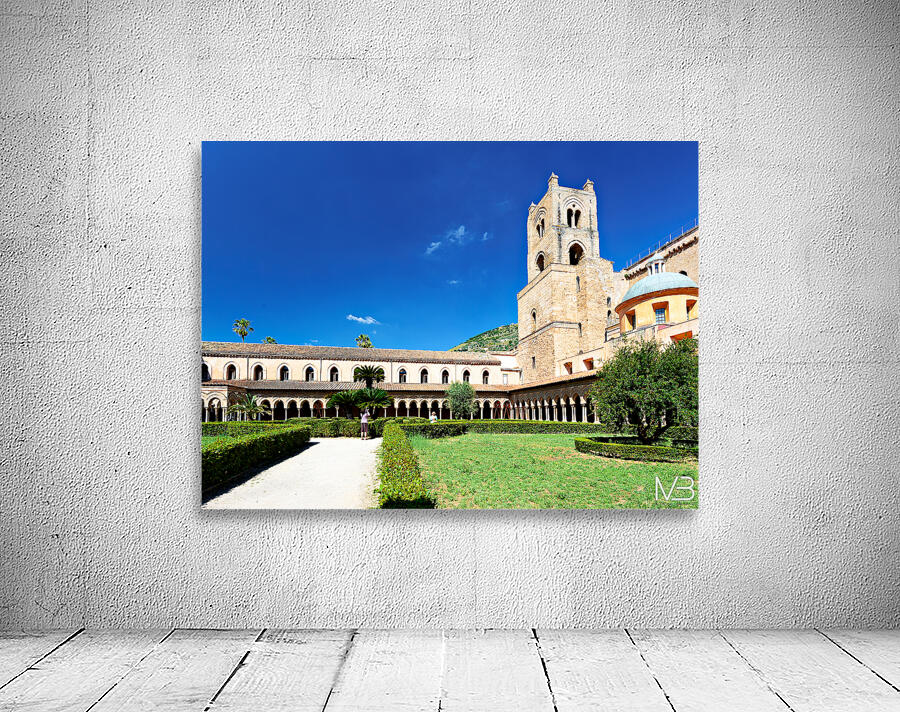 Visit to Duomo di Monreale in Palermo Sicily on a sunny day Wall Preview