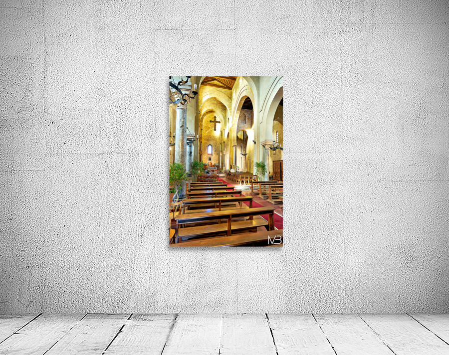 Exploring the interior of La Magione church in Palermo Sicily  Wall Preview