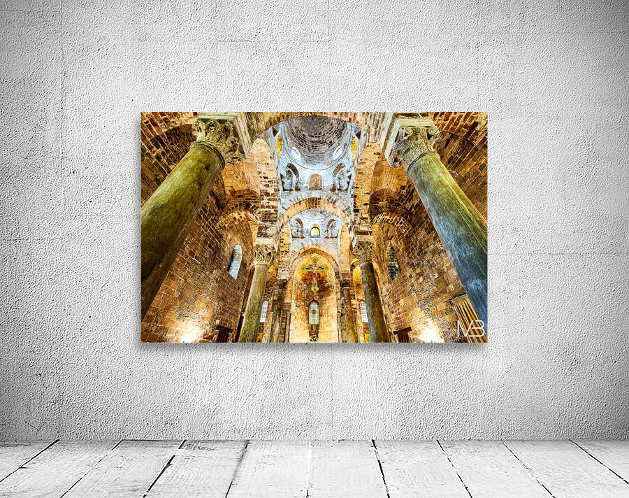 Interior view of Cappella di San Cataldo showing its unique desi Wall Preview