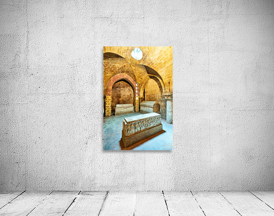 Exploring the crypt of Palermo Cathedral in Sicily Italy Wall Preview