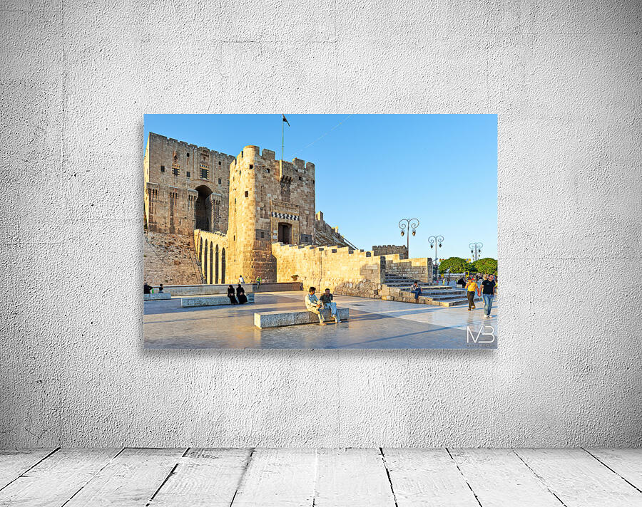 Visit to Citadel of Aleppo in Syria during evening light Wall Preview