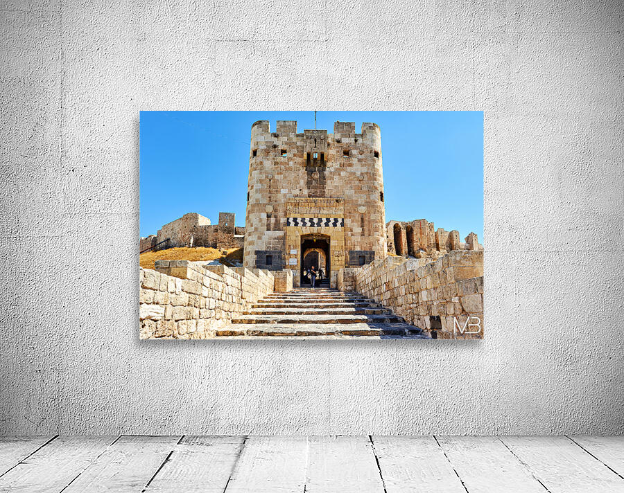 Visiting the citadel in Aleppo Syria on a clear day Wall Preview