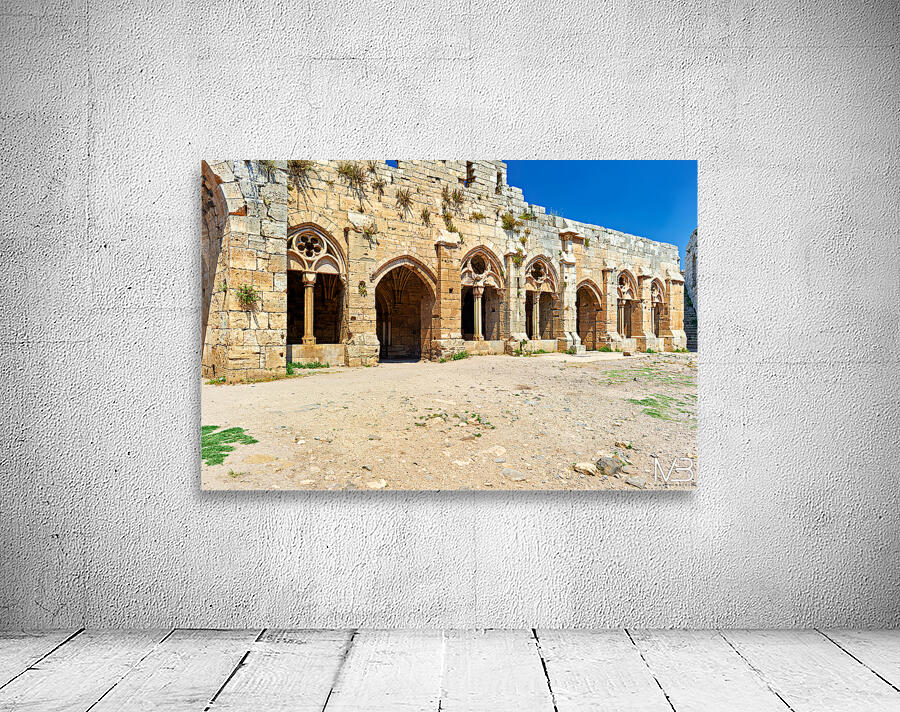 Exploring Krak des Chevaliers crusader castle in Syria Wall Preview
