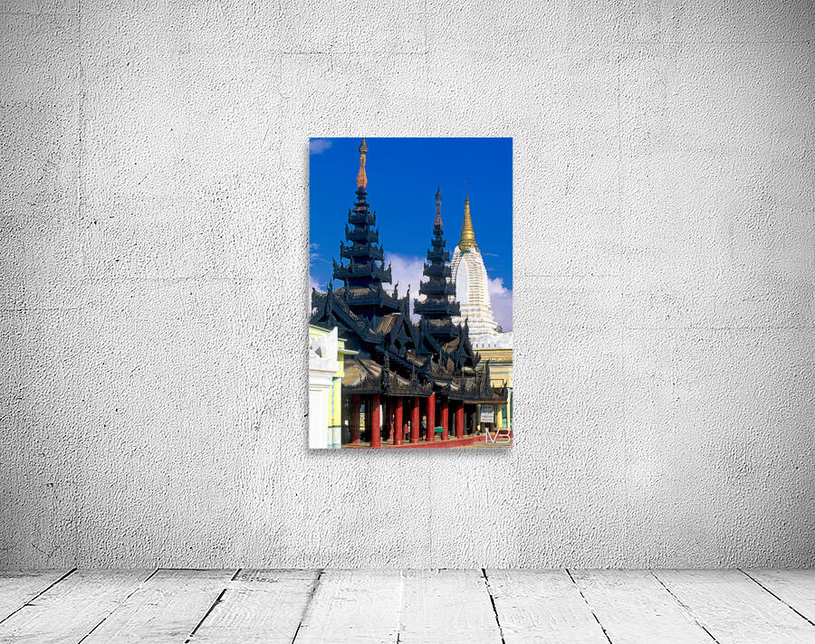 Visit to Shwezigon Paya in Bagan Myanmar on a clear day Wall Preview