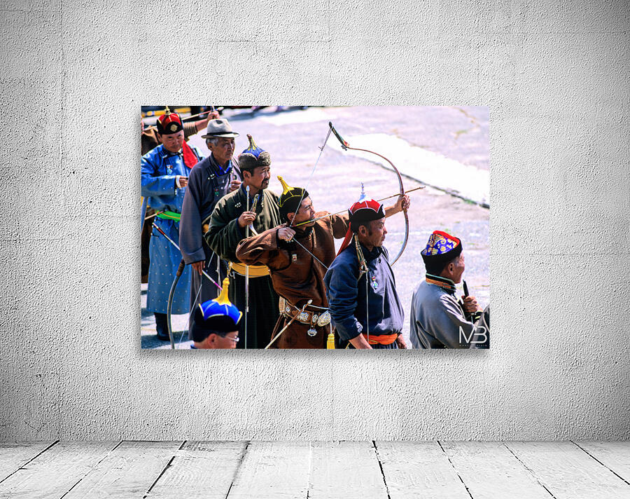 Archery competition during Naadam festival in Ulaanbaatar Mongo Wall Preview