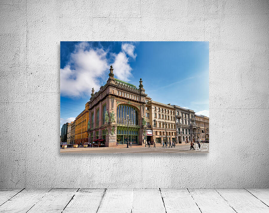 Popular location on Nevsky Prospekt in Saint Petersburg Wall Preview