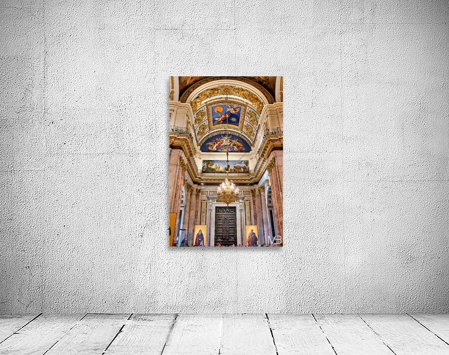 Inside saint isaacs cathedral in saint petersburg russia Wall Preview