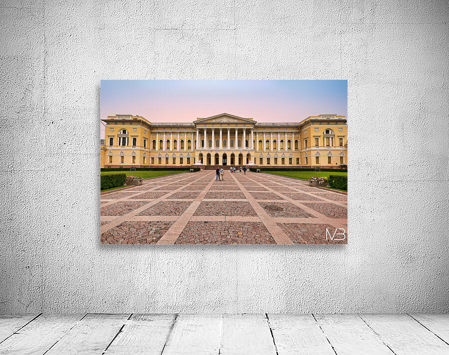 Visitors explore the Russian Museum in Saint Petersburg Wall Preview