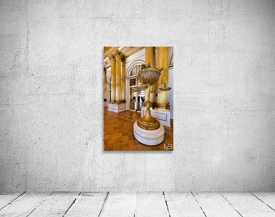 Golden candelabrum in the Winter Palace Hermitage Museum Wall Preview