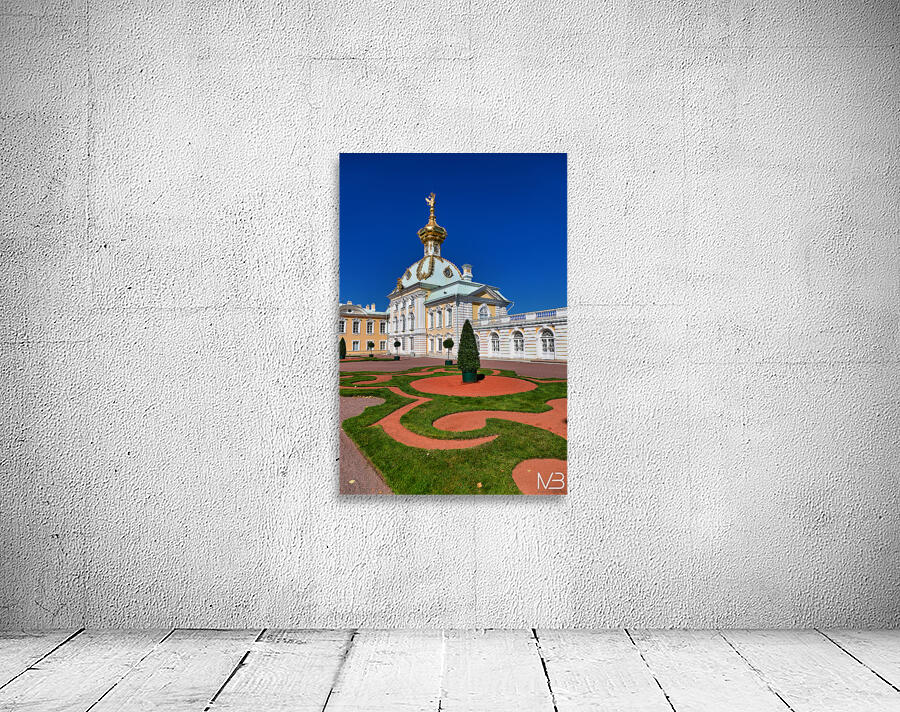 St Petersburg architecture near Peterhof Palace under clear sky Wall Preview