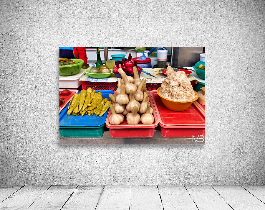 Fresh veggie stalls in Saint Petersburg Wall Preview