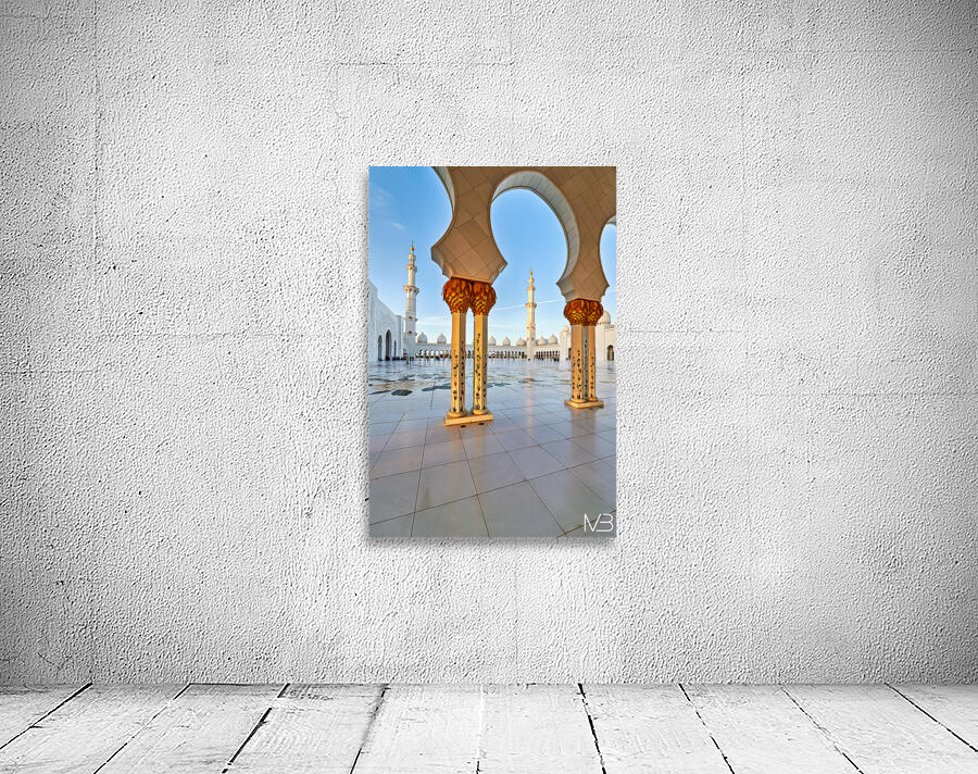 Visit to Sheikh Zayed Grand Mosque in Abu Dhabi at dawn Wall Preview