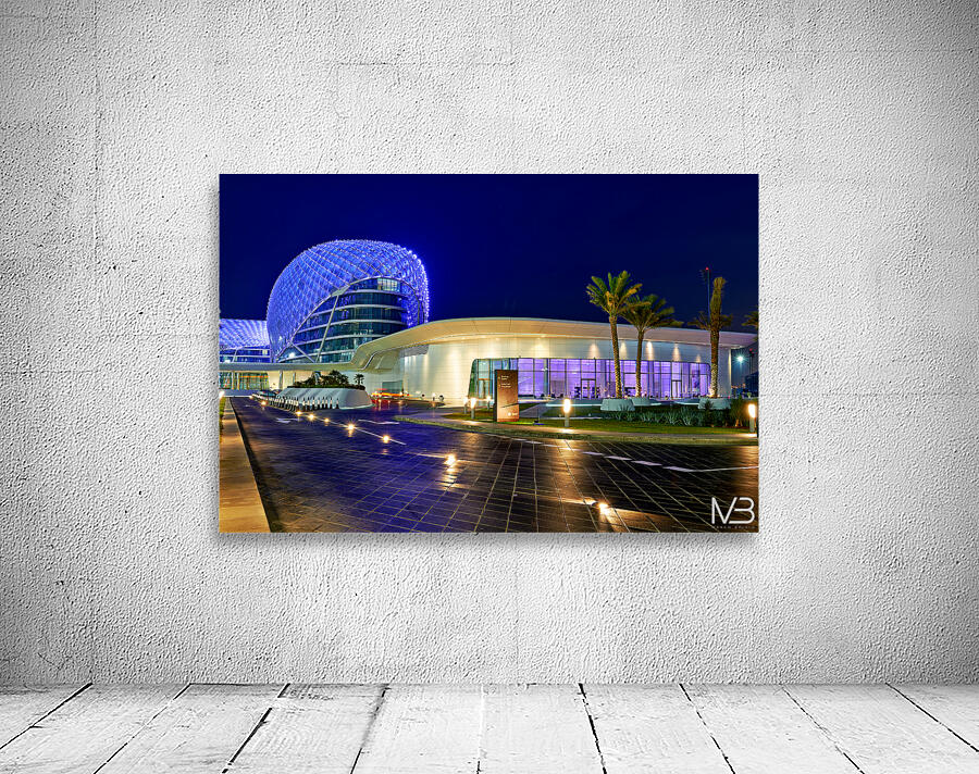 Explore W Abu Dhabi Yas Island at night in Abu Dhabi Wall Preview