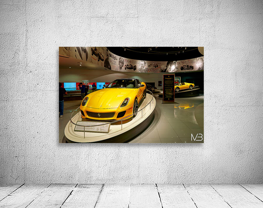 Ferrari showcase at Ferrari World amusement park in Abu Dhabi Wall Preview