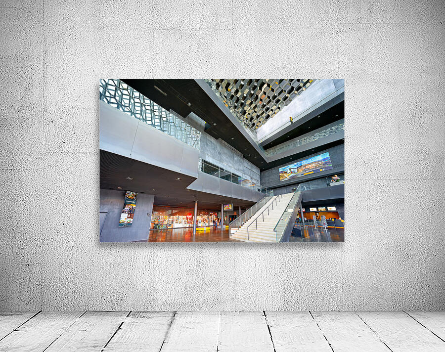 Explore harpa opera house in reykjavik iceland Wall Preview