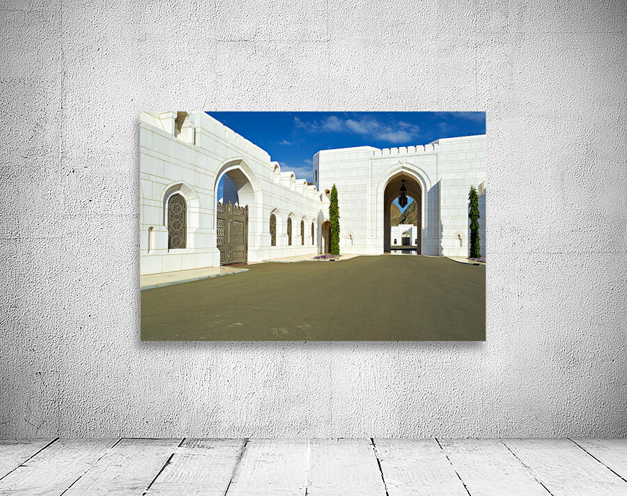 Al Alam Palace in Muscat Oman showcases unique architecture Wall Preview