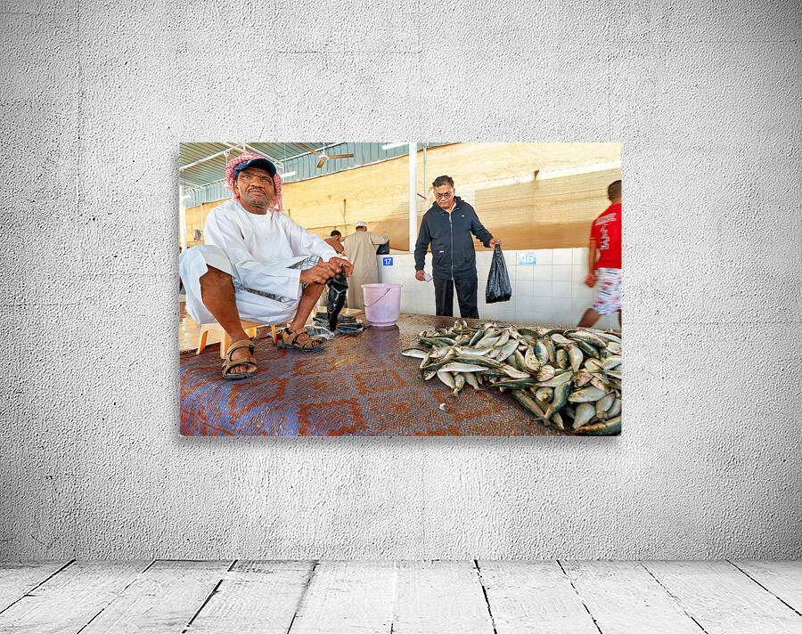 Fish market in Muscat Oman shows local trade activity Wall Preview