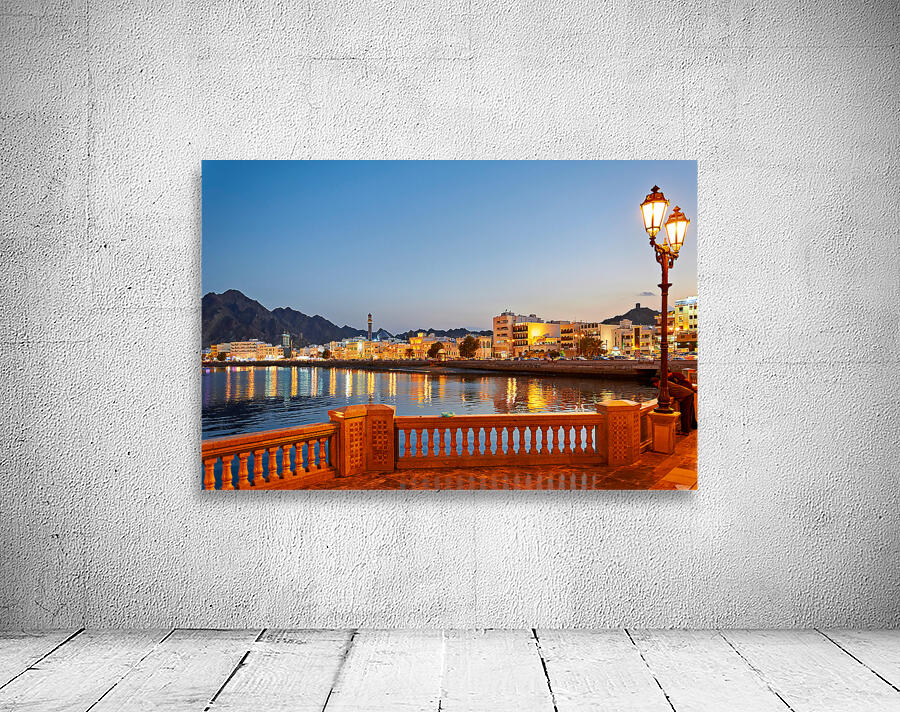 Waterfront scene in Muscat Oman during sunset hours Wall Preview