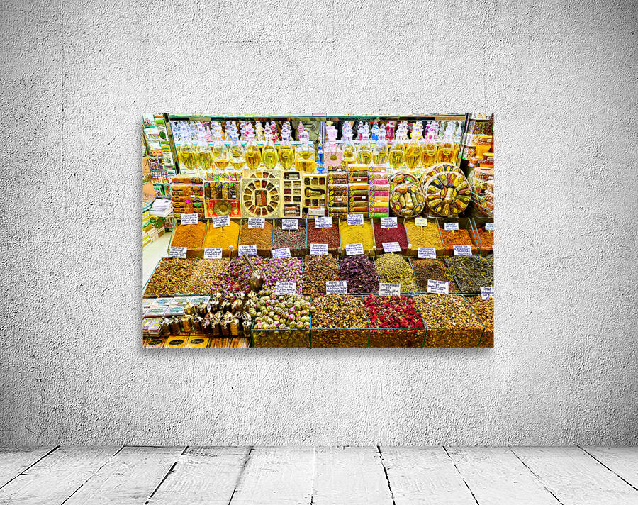 Discover many spices and oils in Istanbuls Grand Bazaar Wall Preview