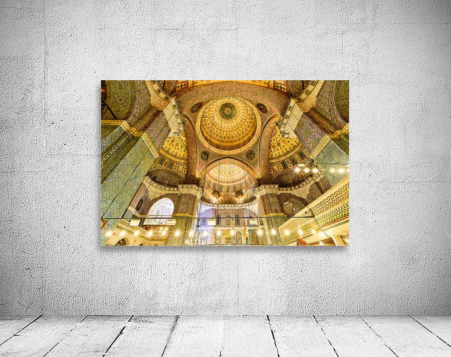 Visit to suleymaniye mosque in istanbul turkey Wall Preview