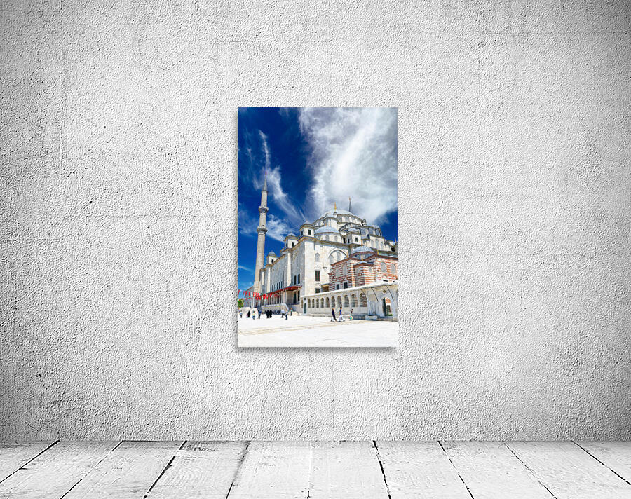 Visit to Fatih Mosque in Istanbul Turkey during sunny day Wall Preview