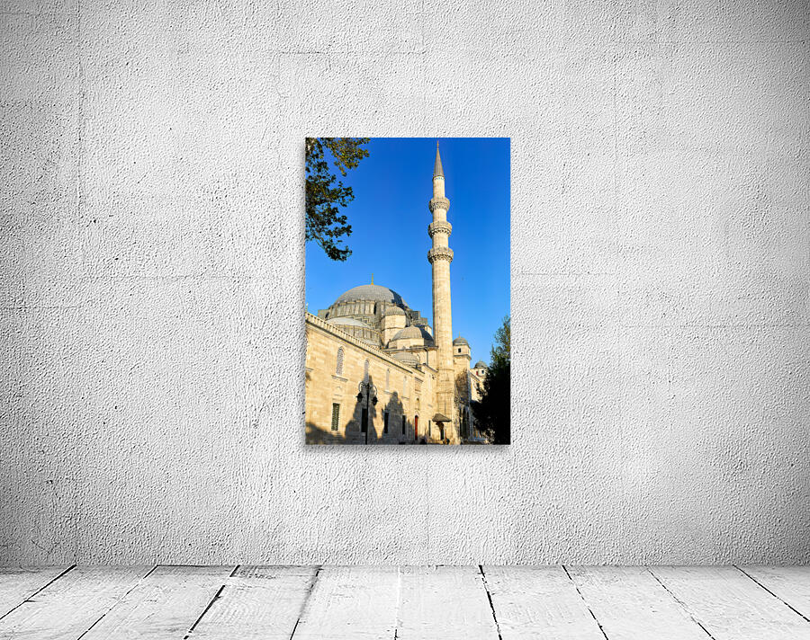 Suleymaniye Mosque in Istanbul under clear blue sky Wall Preview