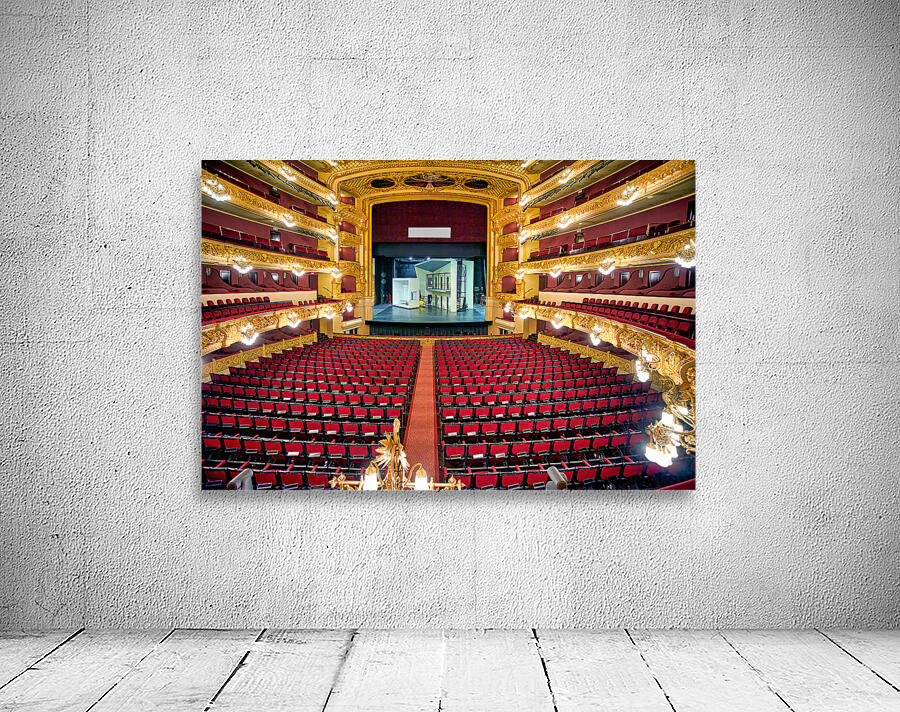 Gran Teatre del Liceu displays empty seats before a performance Wall Preview