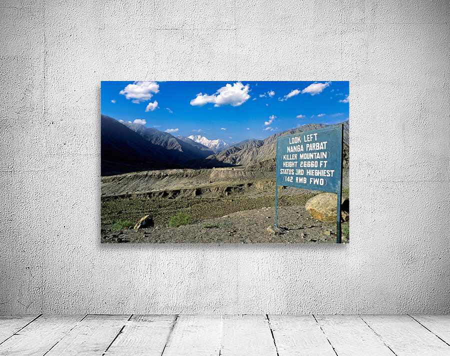 View of Nanga Parbat Peak in the Karakoram range Pakistan Wall Preview