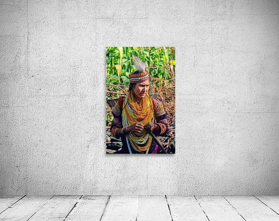 Life in kalash village of bumburet valley in pakistan Wall Preview