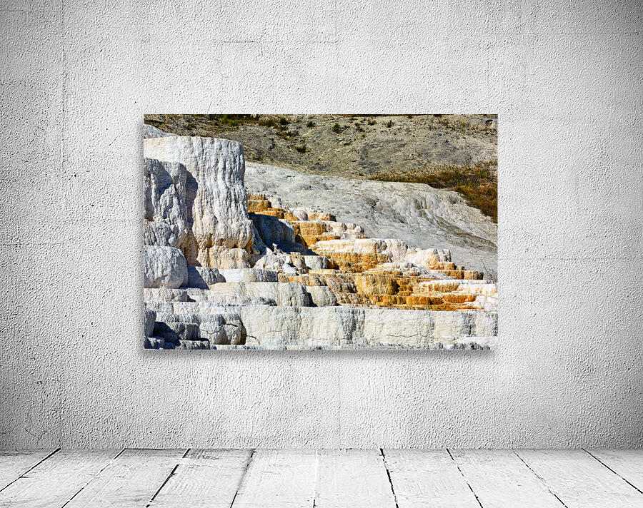 View of Devils Thumb in Yellowstone National Park at midday Wall Preview