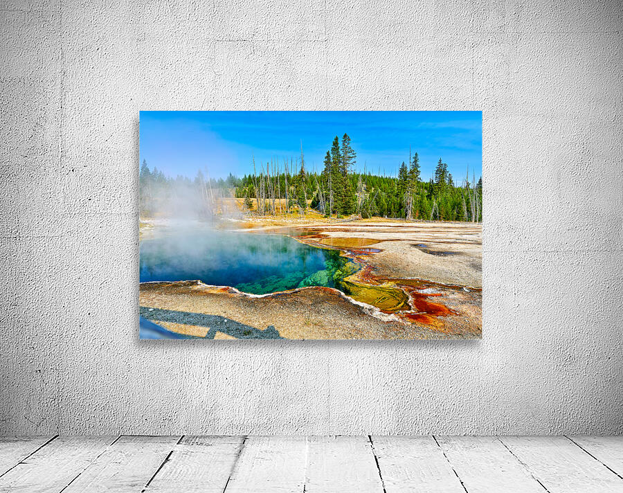Visit abyss pool at yellowstone national park in usa Wall Preview