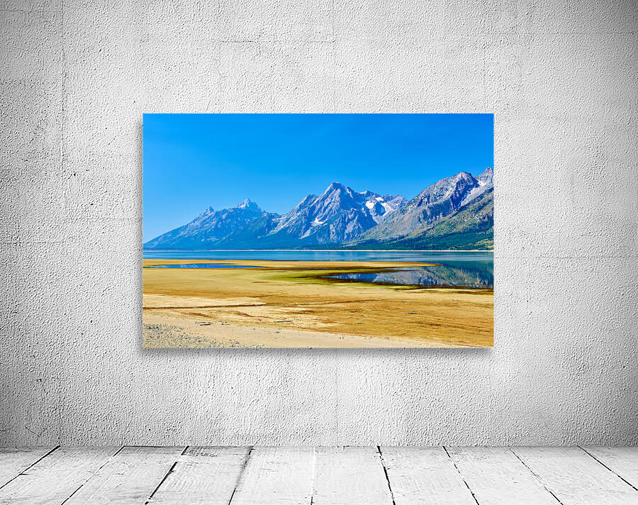 Mountains reflect in the water at Grand Teton National Park Wall Preview