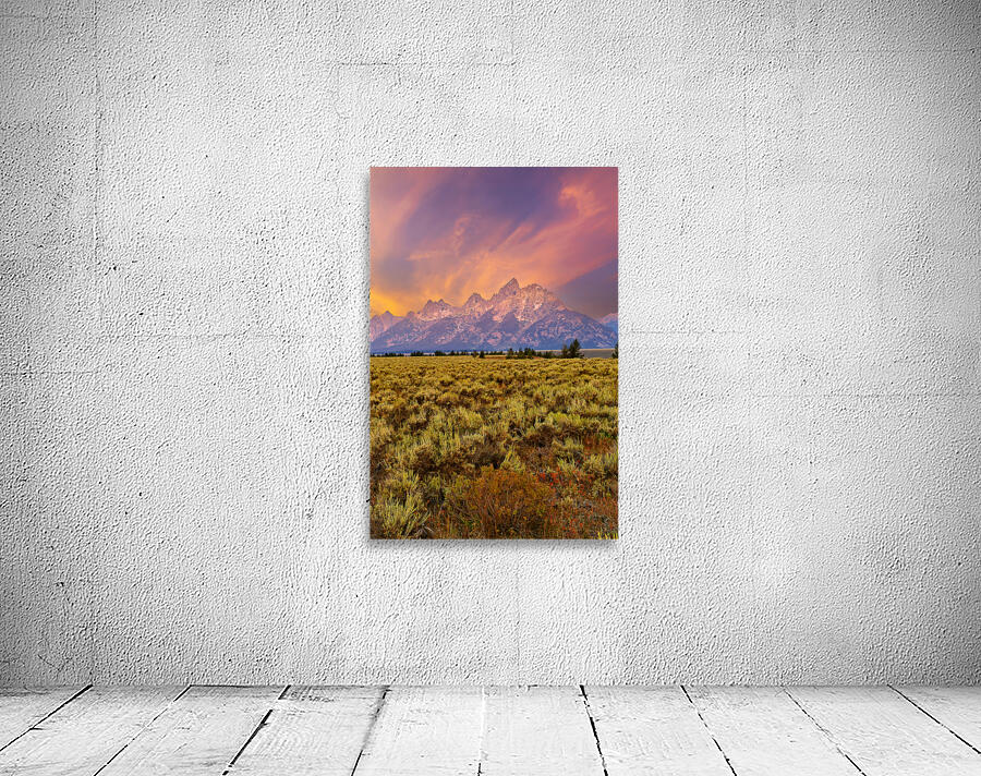 Grand Teton National Park view during the evening light Wall Preview