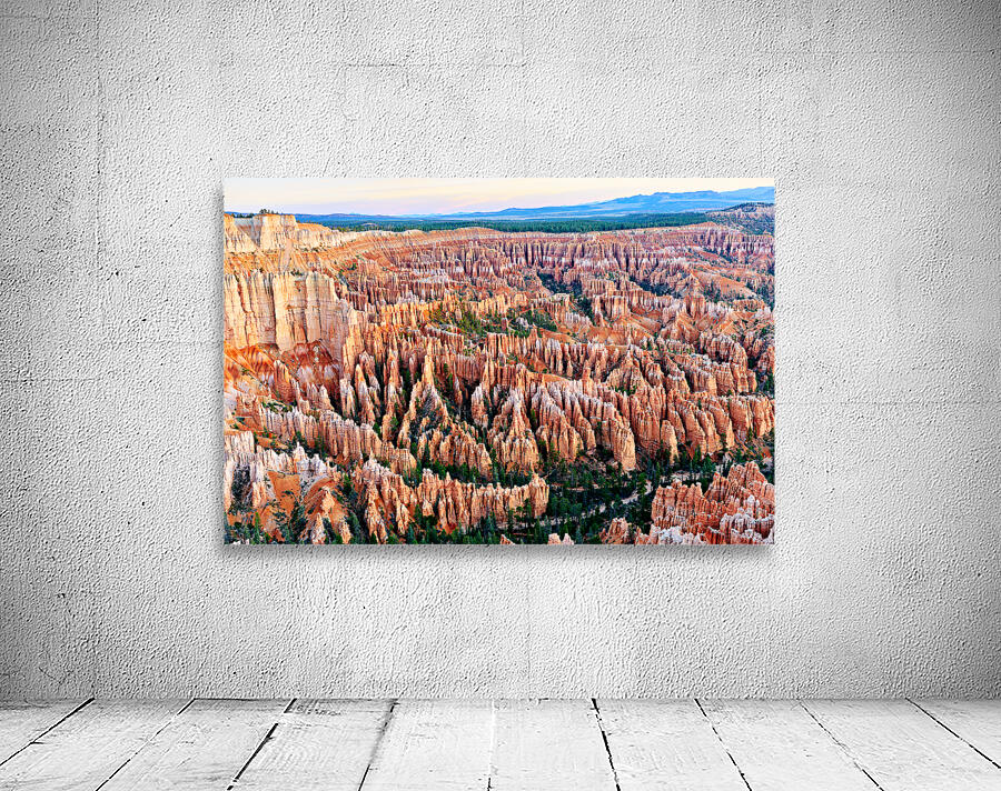 Explore Bryce Point in Bryce Canyon National Park at sunset Wall Preview