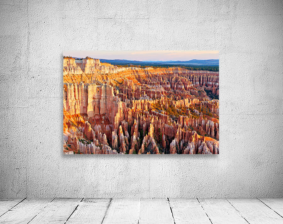 View of Bryce Canyon from Bryce Point during sunset Wall Preview