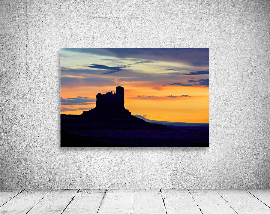 Sunset over monument valley in national park usa Wall Preview