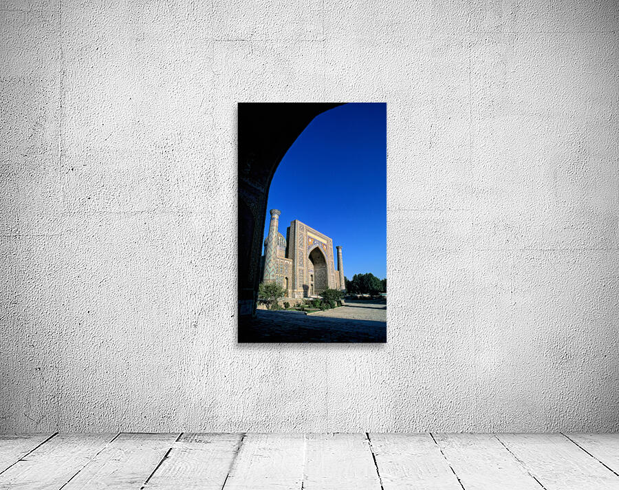 Exploring Khiva in Uzbekistan at a historic site Wall Preview