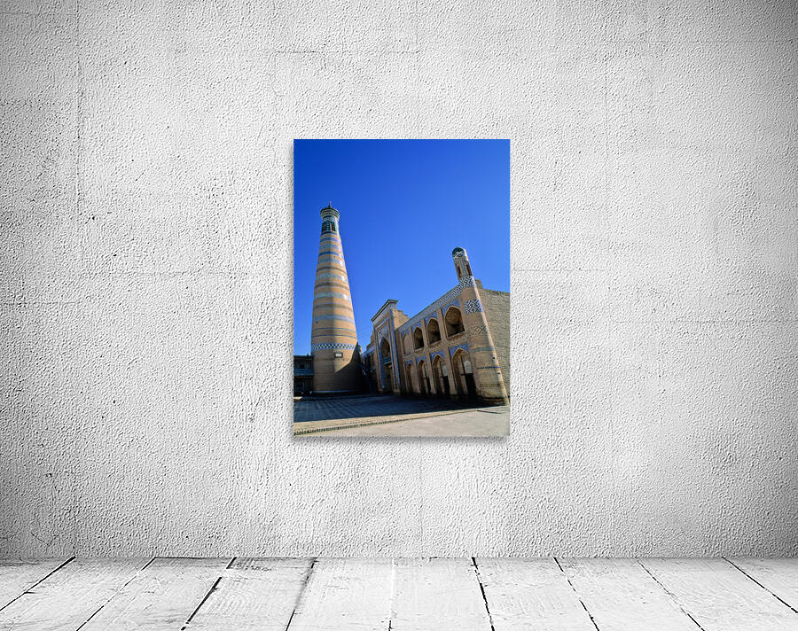 Explore Khivas historic minaret and architecture Wall Preview