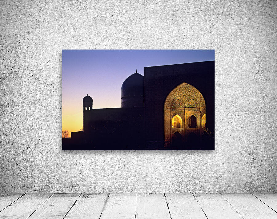 Sunset over registan in samarkand uzbekistan Wall Preview