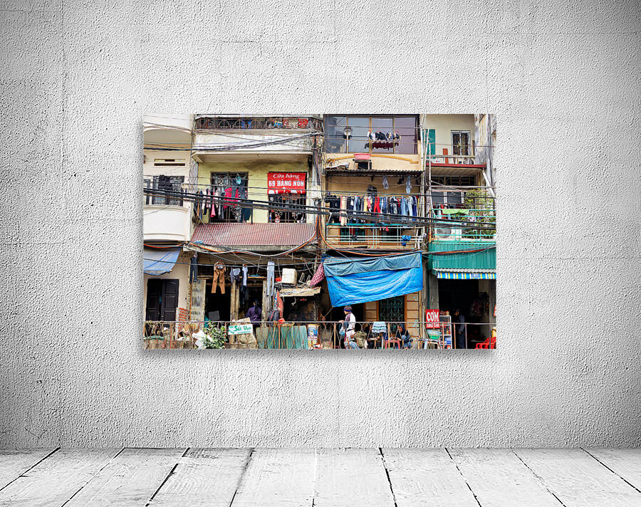 Homes in Ho Chi Minh City show daily life in Saigon Wall Preview