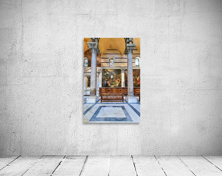 Exploring the interior of the Cathedral in Pisa Tuscany Italy Wall Preview