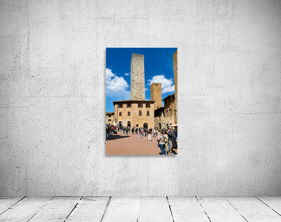 Visit to San Gimignano in Tuscany at Piazza del Duomo Wall Preview