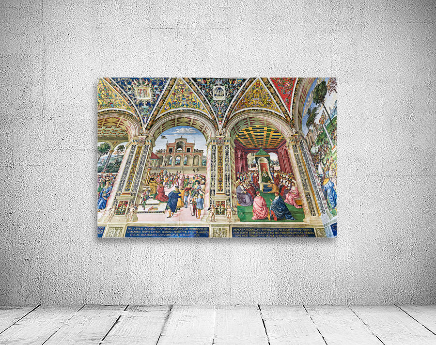 Exploring the piccolomini library in siena tuscany italy Wall Preview