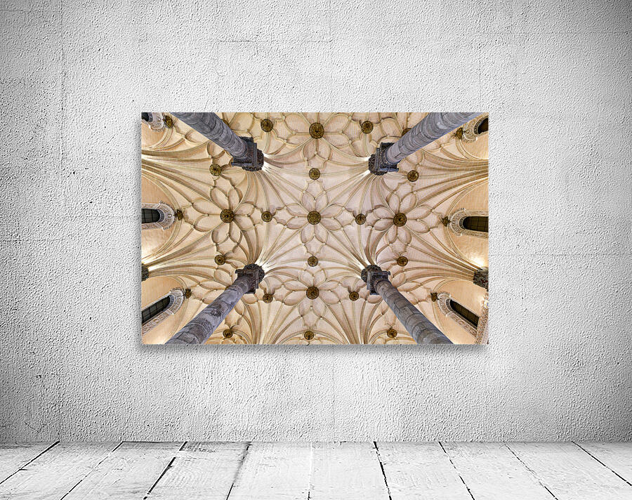 Artistic ceiling design in Zaragoza exhibition hall Wall Room Mockup