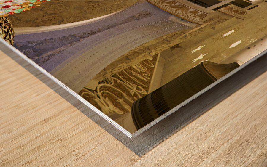 ABU DHABI. Sheikh Zayed Grand Mosque Wood print