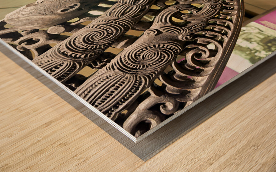 Auckland. New Zealand. Auckland War Memorial Museum. Maori Natural History Gallery Wood print