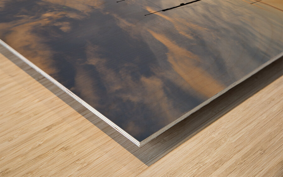 Hokitika. New Zealand. South Island. Ship named Torgauten stranded on the beach. Wood print